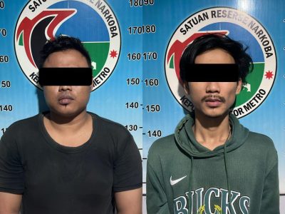 Sat Samapta Polres Metro Amankan Dua Pria Diduga Miliki Narkotika Jenis Sabu Saat Patroli Preventif Strike