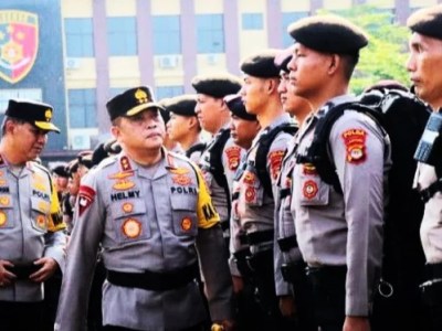 858 Personel Gabungan Siap Amankan PSU Pilkada Pesawaran, Polda Lampung: Profesional dan Humanis