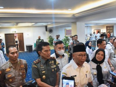 Hadiri Rakor Penanganan Darurat Bencana Hidrometeorologi, Danrem 043/Gatam Ajak Forkopimda Provinsi Lampung Kumpulkan Informasi Terkait Bencana
