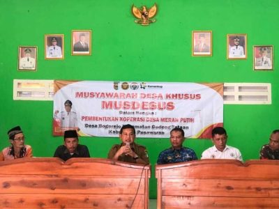Desa Bogorejo Kecamatan Gedung Tataan Gelar Musyawarah Desa Khusus Pembentukan Koperasi Desa Merah Putih
