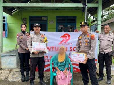 Polsek Wonosobo Gelar Bakti Sosial di Dua Pekon Sambut Hari Bhayangkara ke-79