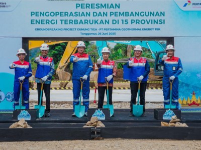Sekdaprov Lampung Resmikan Groundbreaking Proyek Geothermal Gunung Tiga PGE di Tanggamus