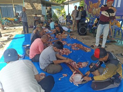 PWI Kota Metro Gelar Penyembelihan Hewan Kurban, Salurkan Daging ke Masyarakat
