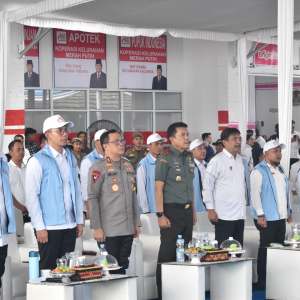 Danrem 043/Gatam Hadiri Peluncuran Koperasi Desa/Kelurahan Merah Putih di Lampung Selatan