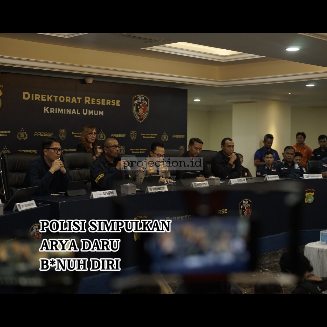 POLISI SIMPULKAN ARYA DARU BUNUH DIRI DENGAN 103 BB