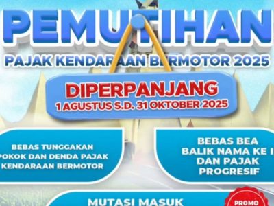 Program Pemutihan Pajak Kendaraan di Lampung Diperpanjang hingga 31 Oktober 2025