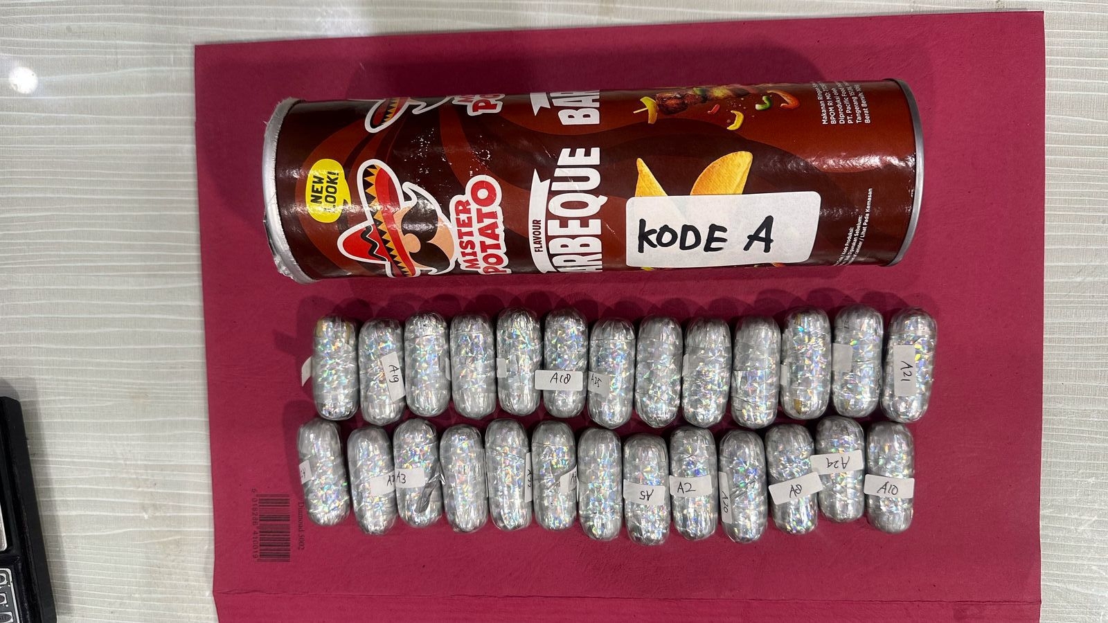 MODUS PENYELUNDUPAN SABU 577 GRAM DALAM KALENG MAKANAN