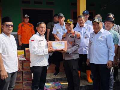 Forkopimda Tanggamus Tinjau Lokasi Banjir di Wonosobo dan BNS, Salurkan Bantuan untuk Warga