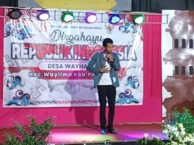 Lomba Karaoke Open Desa Wayharong Semarakkan HUT ke-80 RI