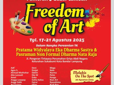 Saksikan, Pameran & Bazar Lukisan “Freedom Of Art” 17-21 Agustus 2025