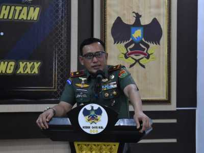 Kunjungi Kodim 0410/KBL, Danrem 043/Gatam Berikan Arahan kepada Prajurit, PNS, dan Anggota Persit