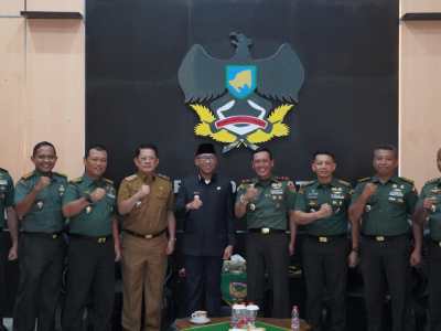 Danrem 043/Gatam Sambut Gubernur Lampung: Jalin Soliditas dan Sinergi