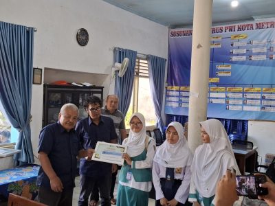 HUT RI Ke 80, PWI Metro Gelar Lomba Menulis Opini, Lahirkan Penulis Muda Berbakat