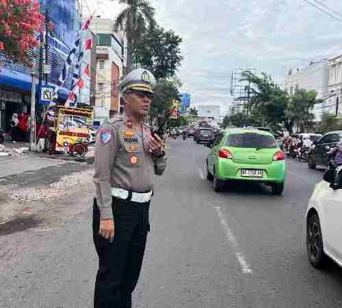 Aksi di DPRD Lampung, Satlantas Alihkan Arus Lalu Lintas dan Imbau Warga Tunda Perjalanan