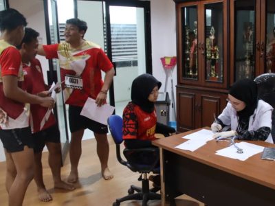 Hadapi PON Bela Diri, KONI Lampung Gelar Tes Fisik dan Kesehatan