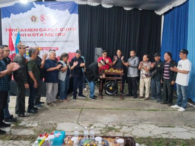 Peringatan HUT RI Ke 80, Turnamen Gaple PWI Metro Cup II Kembali Digelar