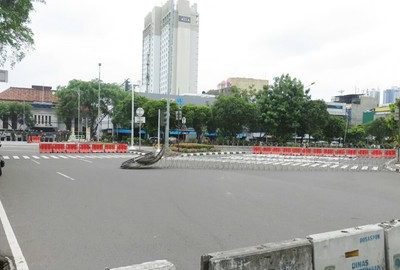 Gladi HUT ke-80 RI, Polisi Tutup Sementara Akses Traffic Light Veteran 3