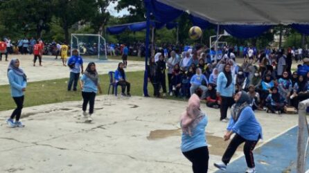 Sekretariat DPRD Lampung Selatan Meriahkan Hoarnas 2024 Lewat Pertandingan Voli