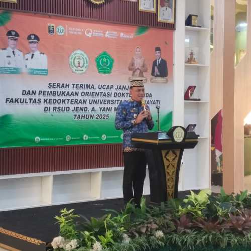 Walikota Metro Hadiri Orientasi Dokter Muda di RSUD Jendral Ahmad Yani