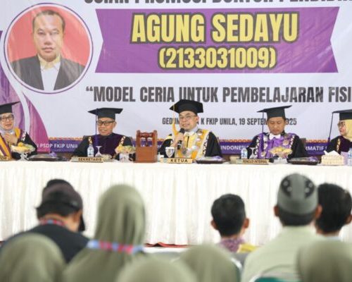 Agung Sedayu Raih Gelar Doktor di Unila dengan Disertasi Model CERIA untuk Pembelajaran Fisika