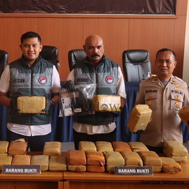 POLRES JAKPUS TANGKAP 2 PRIA SIMPAN 53 KG GANJA DI CAKUNG