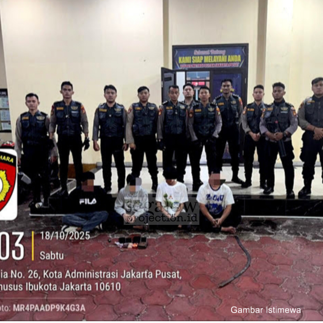 POLRES METRO JAKARTA PUSAT GAGALKAN AKSI TAWURAN DAN NARKOBA, 15 REMAJA DIAMANKAN