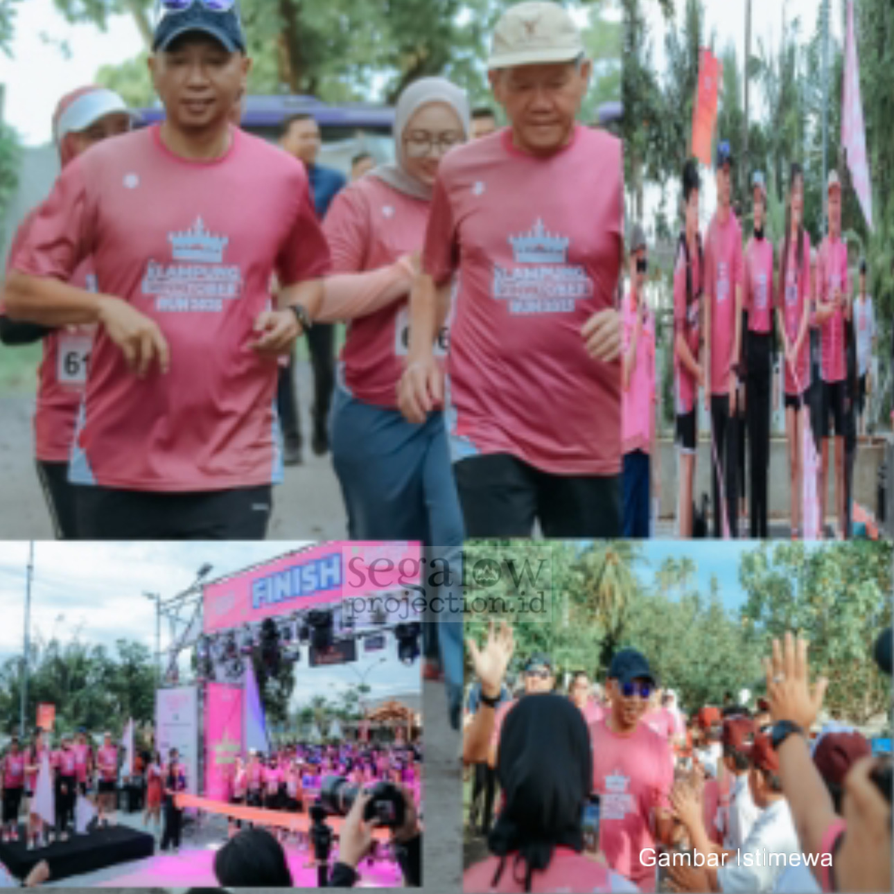 Gubernur Lampung Ikut Lari di Pantai! Pinktober Run 2025 Gaungkan Aksi Lawan Kanker Payudara