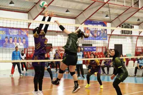 Tim Voli Putri Lampung Raih Tiket Final Pornas Korpri 2025, Usai Taklukan Tim Kaltim