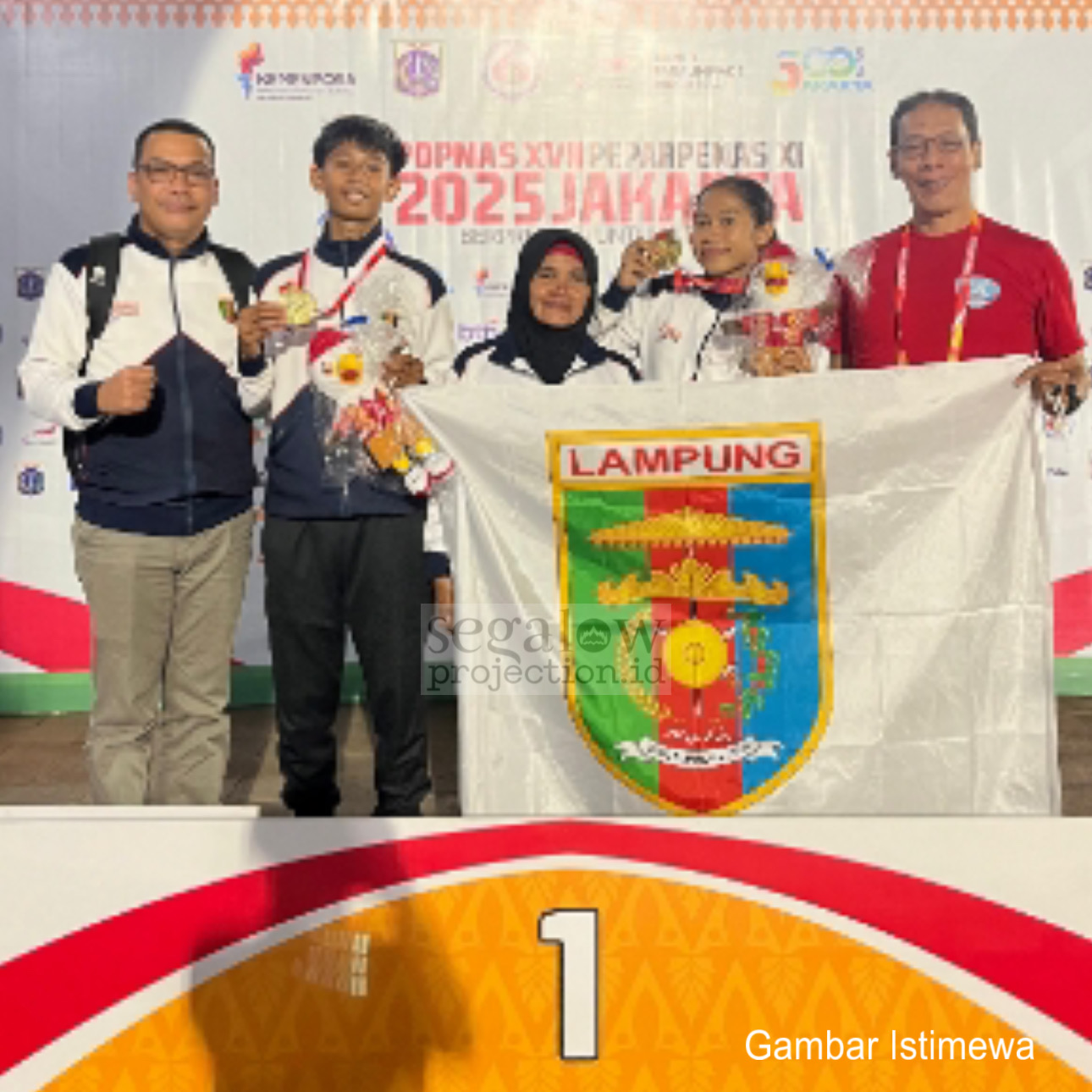 Tambah Dua Emas dari Atletik, Lampung Naik ke Posisi Delapan Klasemen POPNas XVII