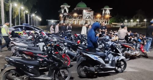 Razia Besar di Islamic Centre Puluhan Motor Disita: Polres Tanggamus Tegaskan Tak Ada Ruang untuk Balap Liar