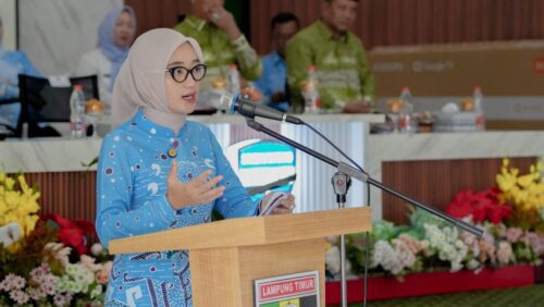 Wagub Jihan Nurlela Hadiri Pengukuhan Pengurus LKKS Kabupaten Lampung Timur Periode 2025–2030