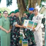 Danrem 043/Gatam Lepas Cuti Lebaran Gelombang Pertama, Prajurit Diberi Tali Asih