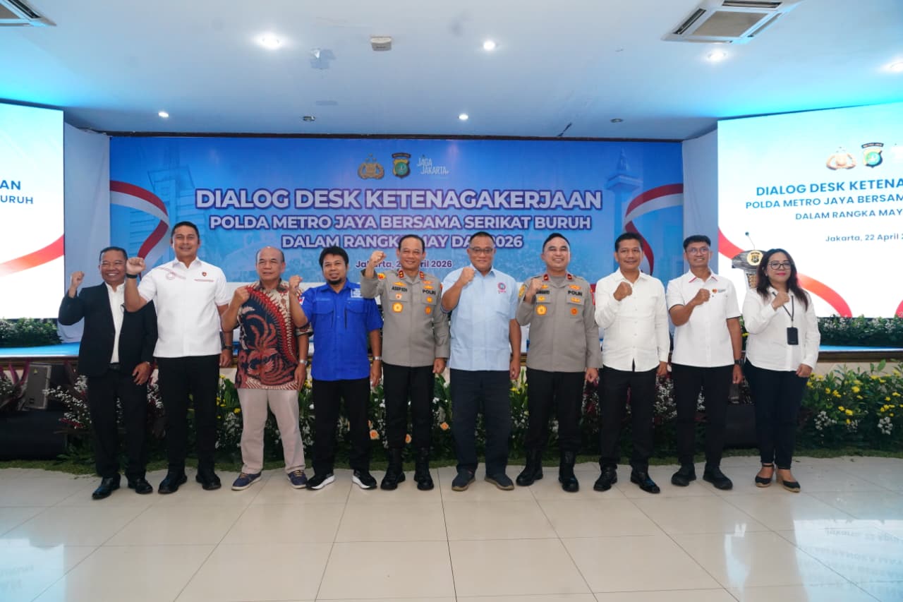 POLDA METRO JAYA SERAP ASPIRASI BURUH LEWAT DIALOG KETENAGAKERJAAN JELANG MAY DAY 2026