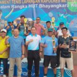 Tasman dan Tarno Menangkan Kejuaraan Ganda Putra Turnamen Tenis Lapangan Kapolres Metro Cup 2026